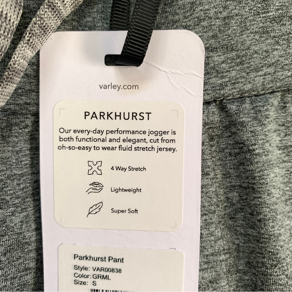 VARLEY parkhurst joggers pant gray Small - Picture 6 of 11